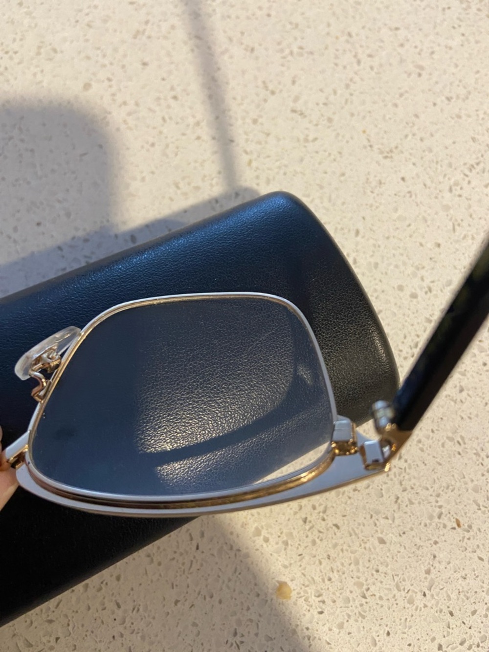 Gucci GG0130OZ 001 Elegant Black and Gold Eyewear - Picture 9 of 9